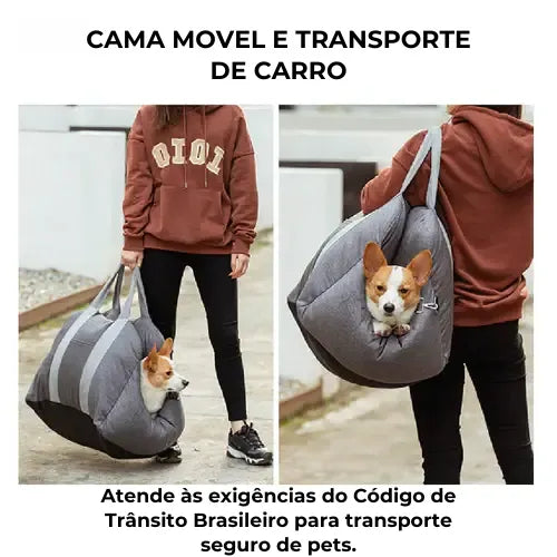 Caminha Móvel Patzzy™ — Transporte 2 em 1 para Pets