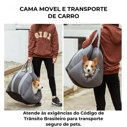 Caminha Móvel Patzzy™ — Transporte 2 em 1 para Pets